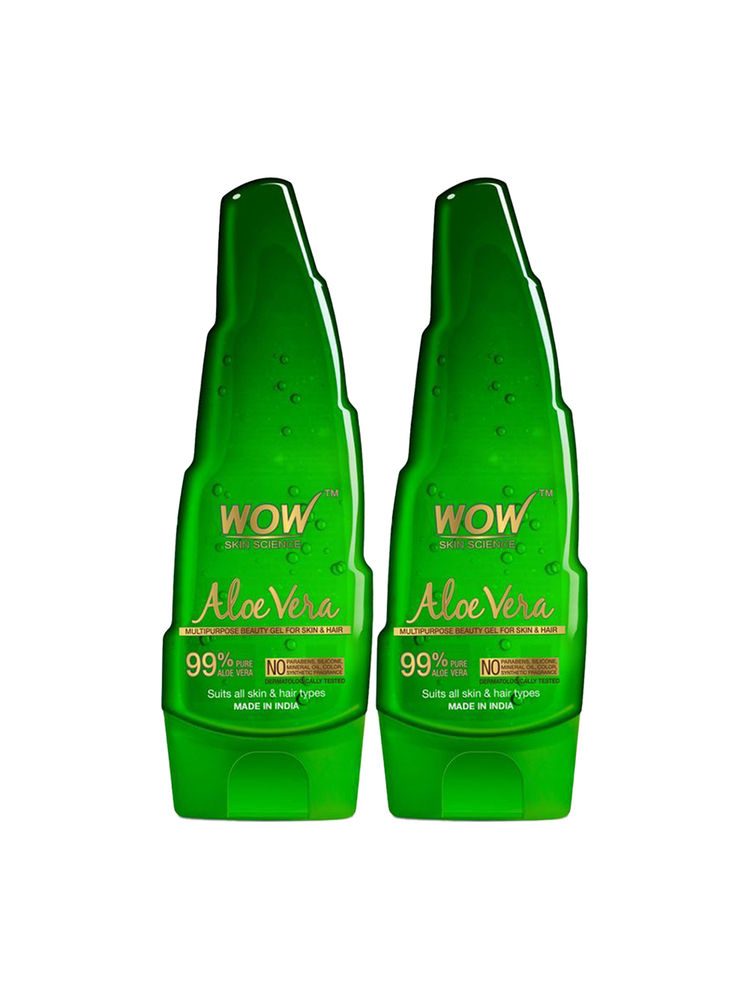 WOW Skin Science 99% Pure Aloe Vera Gel - Pack Of 2-image-28