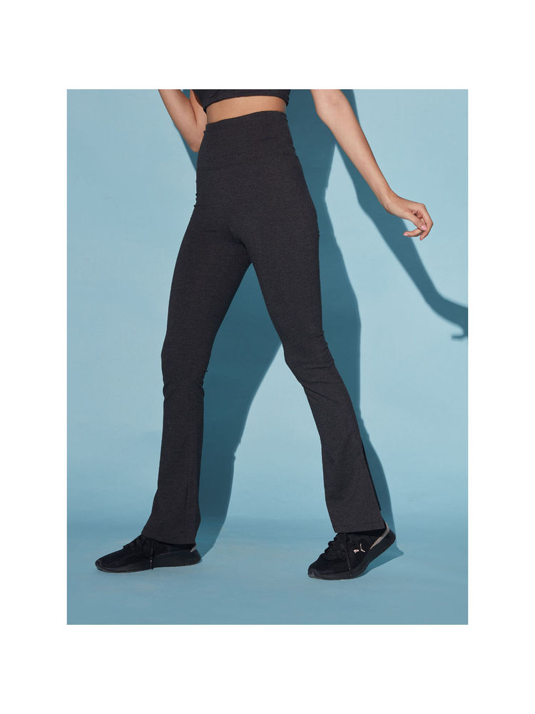 kica Women High Waist Cotton Side Slit Flared Pants-picture-23