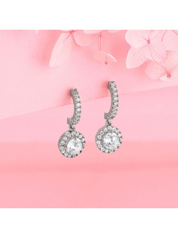 Giva 925 Sterling Silver Zircon Drizzle Drop Earring For Women And Girls-image-10