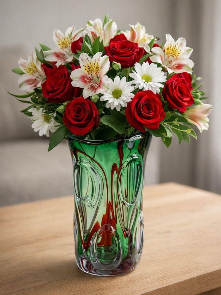 Smokey Cocktail Regal Cut Crystal Vase - Option A-image-3