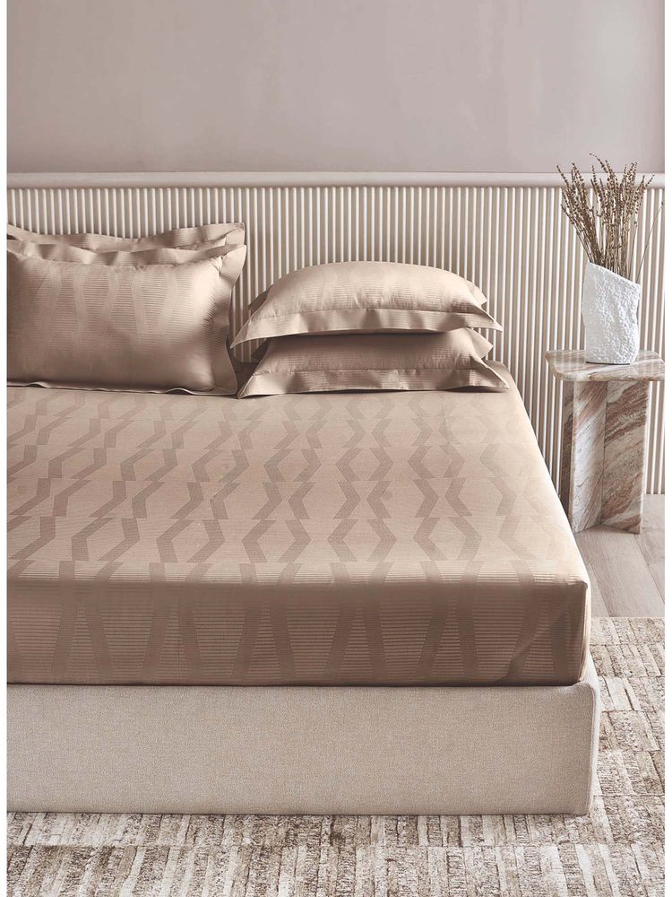 SANSAAR A D'DECOR BRAND LIVE CONSCIOUSLY Jqd051-Streak-Safari King Bedsheet with 2 Pillow Covers-image-14