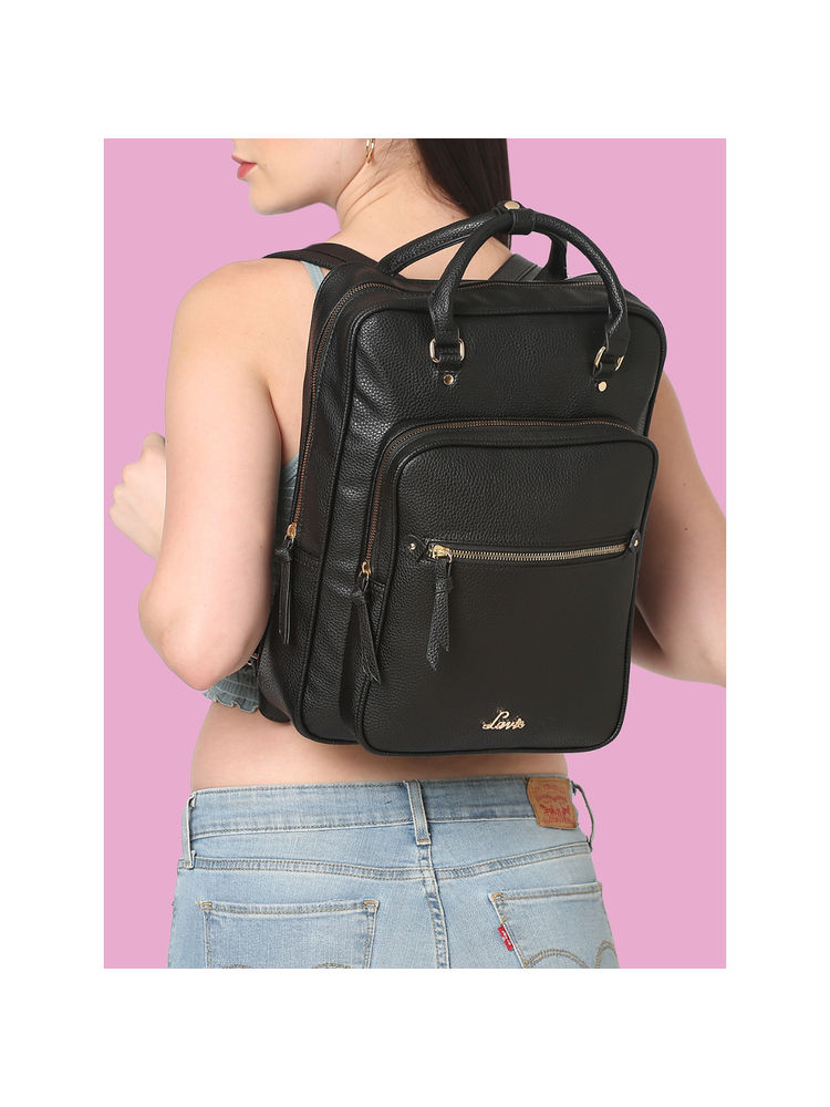 Lavie Women's Harris Laptop Backpack (Black) (M)-image-9