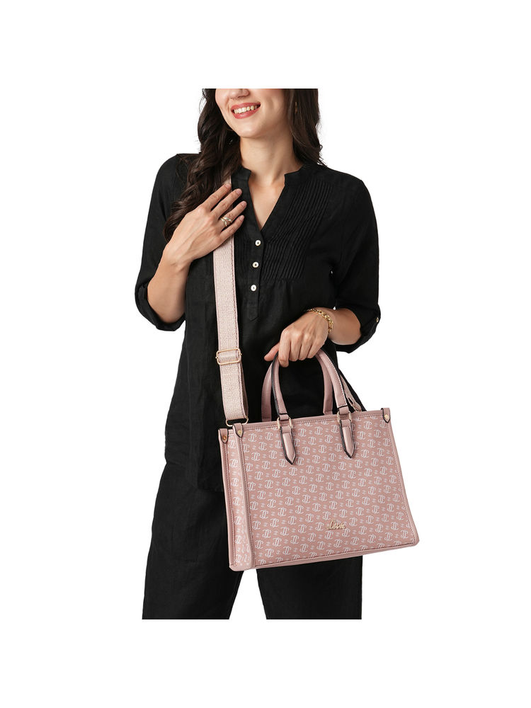 Lavie Women's Mono LL Melissa Satchel (Pink) (One Size)-picture-14