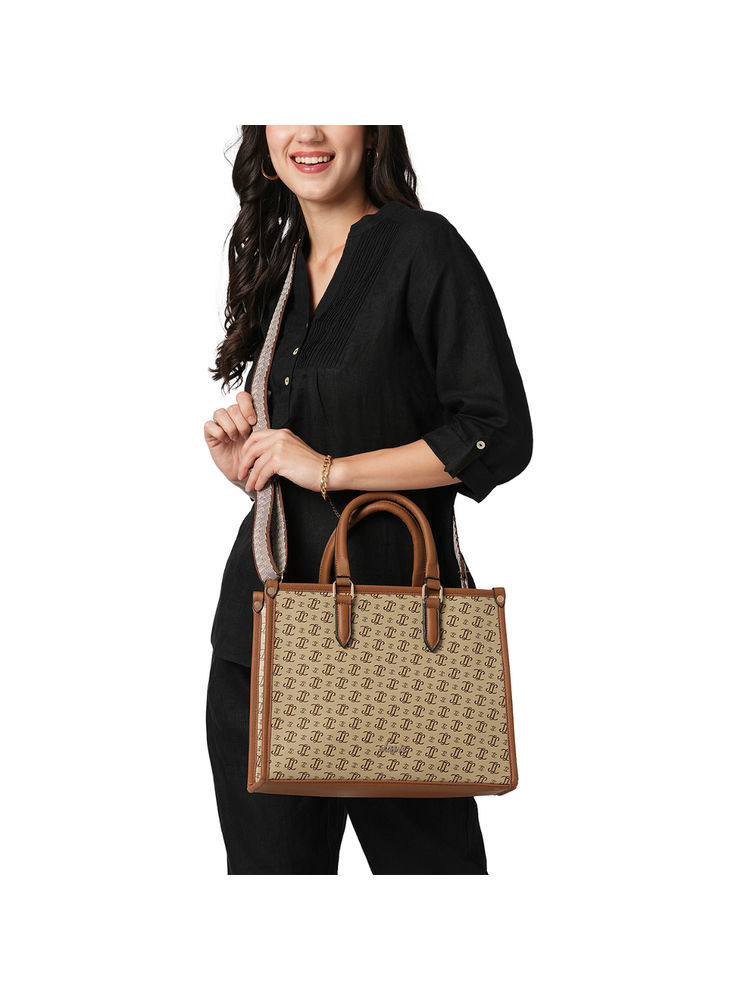 Lavie Women's Mono LL Melissa Satchel (Taupe) (One Size)-picture-22