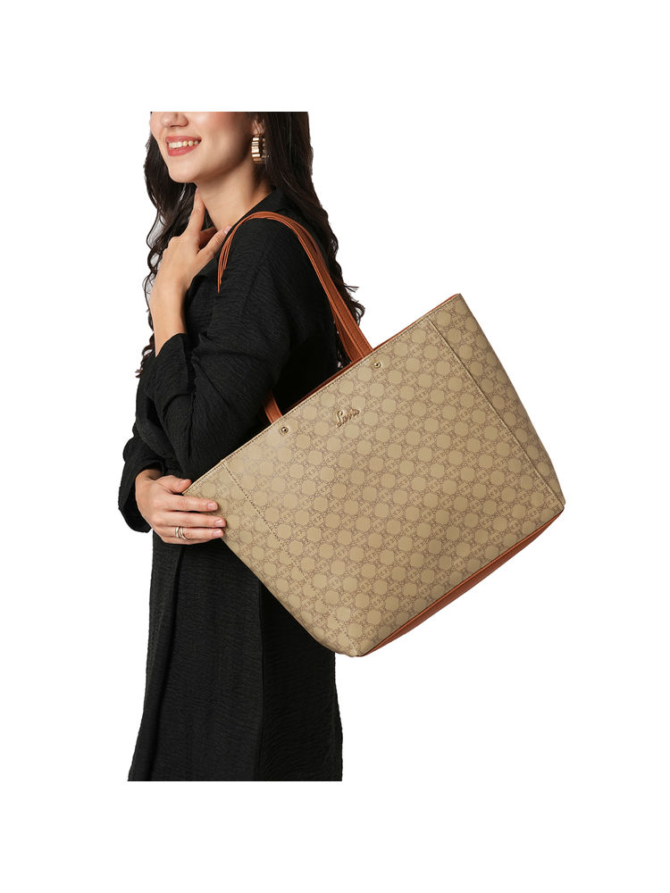 Lavie Mono Amanda Women's Large Tote Handbag (Taupe) (One Size)-picture-16