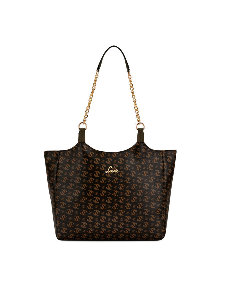 Lavie Womens Brown Mono Ll Ariana Tote Bag (L)-picture-25