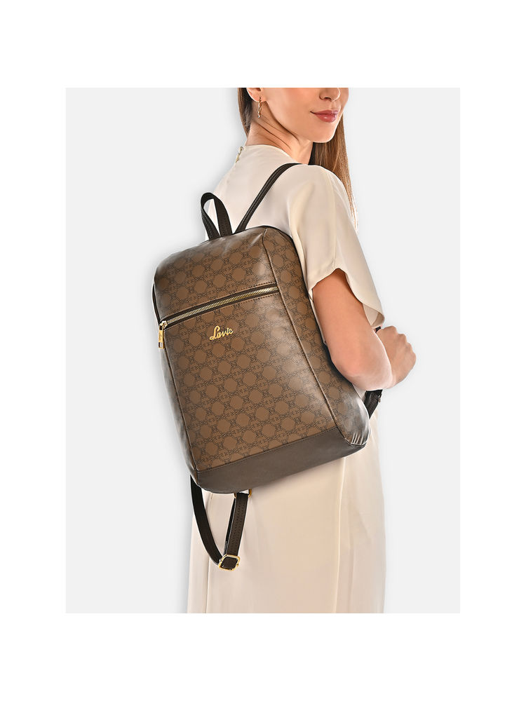 Lavie Womens Brown Mono Cobie Backpack (S)