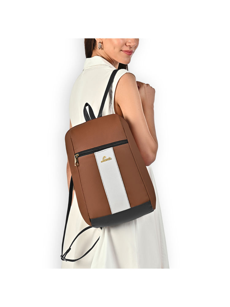 Lavie Womens Brown Colorblock Cobie Backpack (S)-picture-25