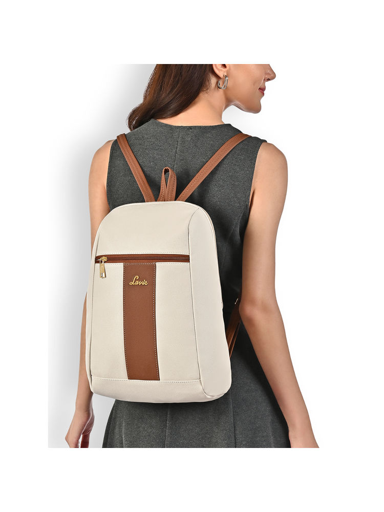 Lavie Womens Off White Colorblock Cobie Backpack (S)-image-0