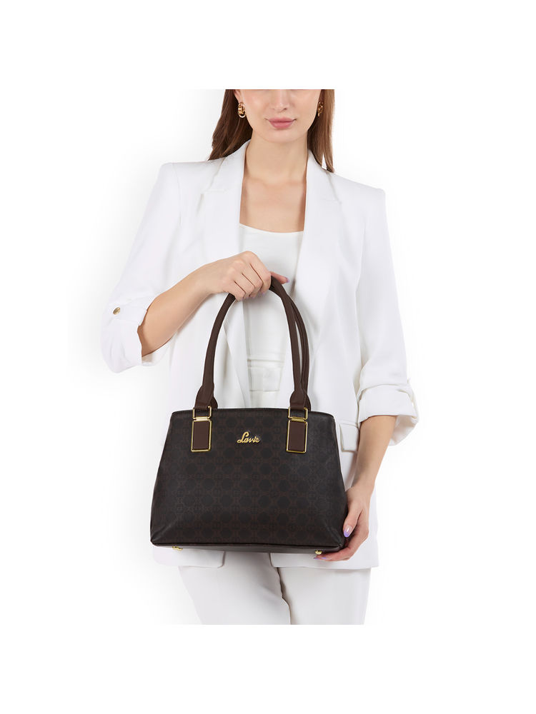 Lavie Women's Zabby Satchel Handbag (Brown) (M)-picture-21