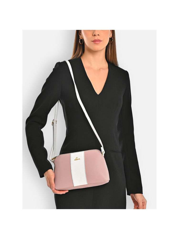 Lavie Womens Pink Colorblock Dm Sling Bag (S)-image-15