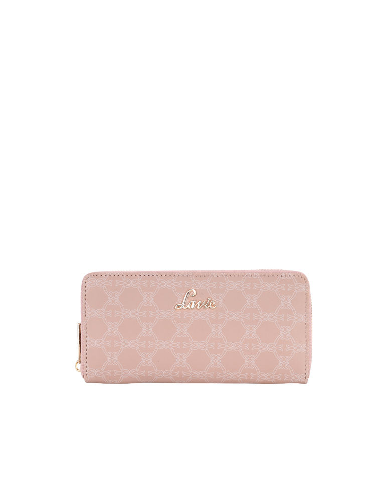 Lavie Womens Pink Mono Sacy Zip Around Wallet (L)-picture-15