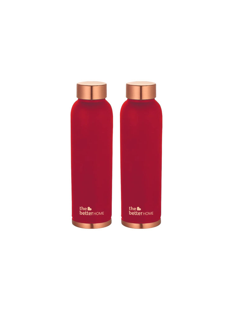 The Better Home Copper Bottle 950 ml- Maroon (Pack of 2)-picture-20