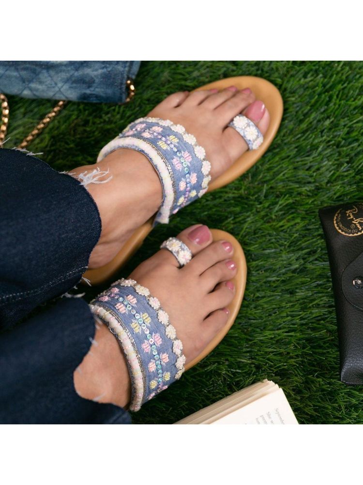 Coral Haze Gemi Blue Sandals-image-12