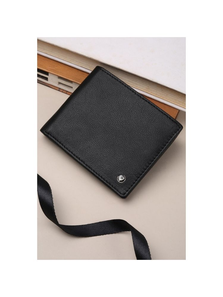 Allen Solly Men Black Solid Leather Wallet-picture-14