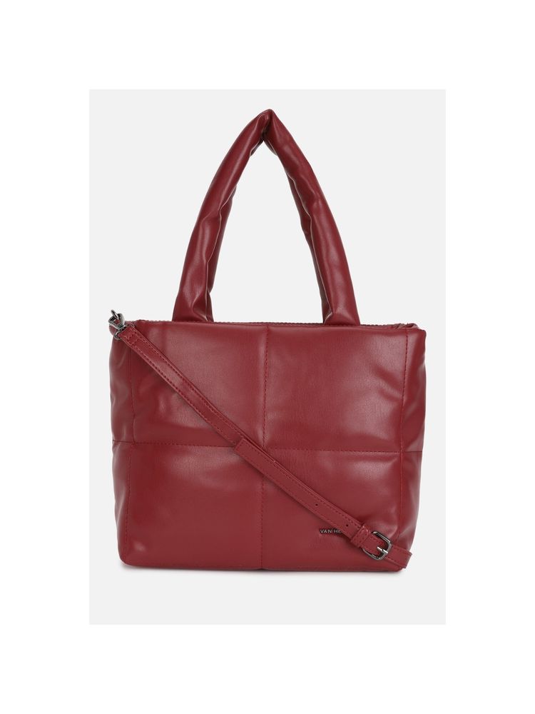 Van Heusen Women Maroon Solid Handbag-picture-14