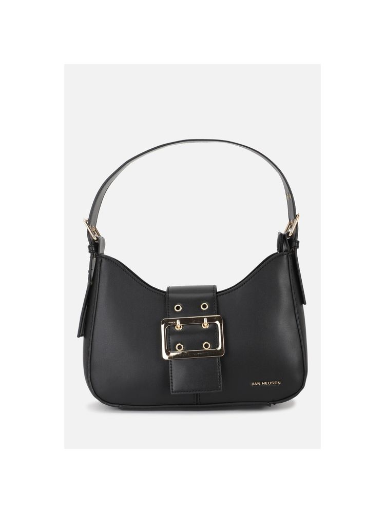 Van Heusen Women Black Solid Shoulder Bag-picture-11