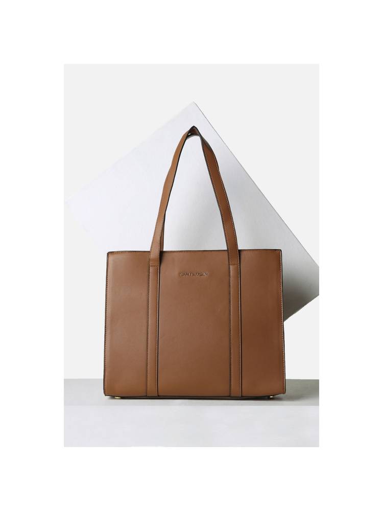 Van Heusen Women Brown Solid Formal Tote Bag-picture-10