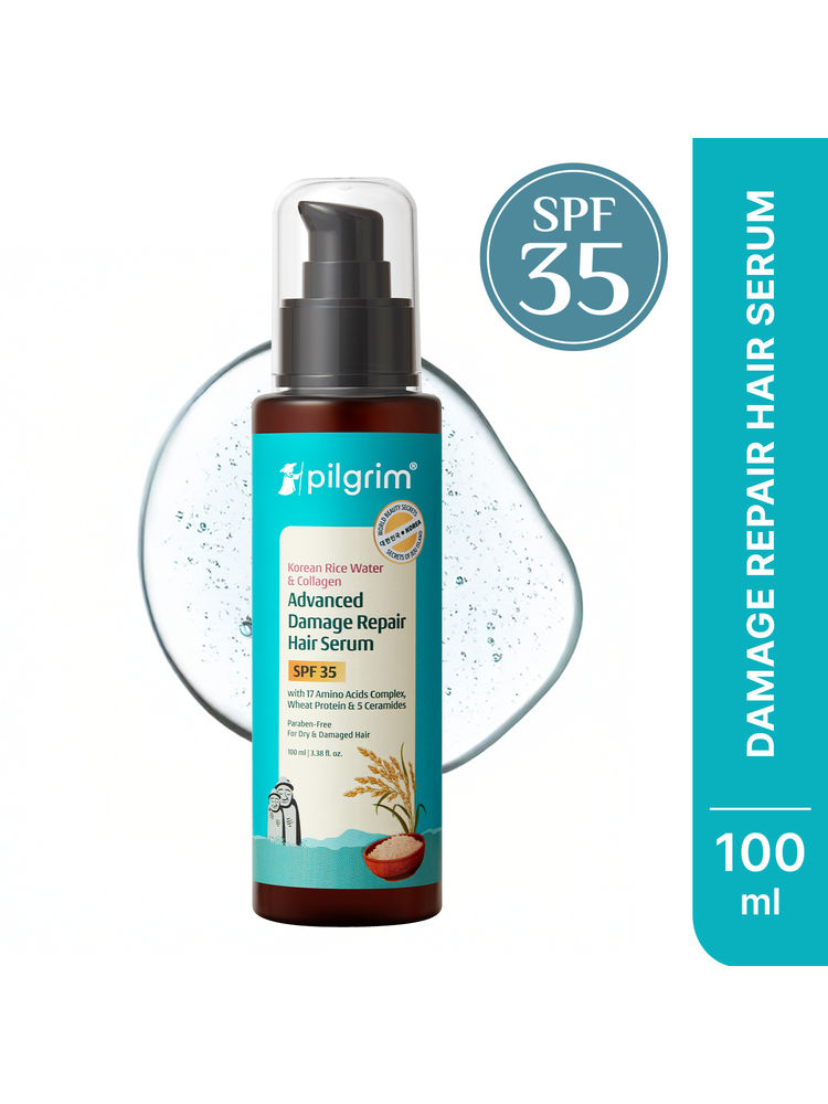 Pilgrim Korean Rice Water & Collagen Advanced Damage Repair Hair Serum SPF 35-image-42