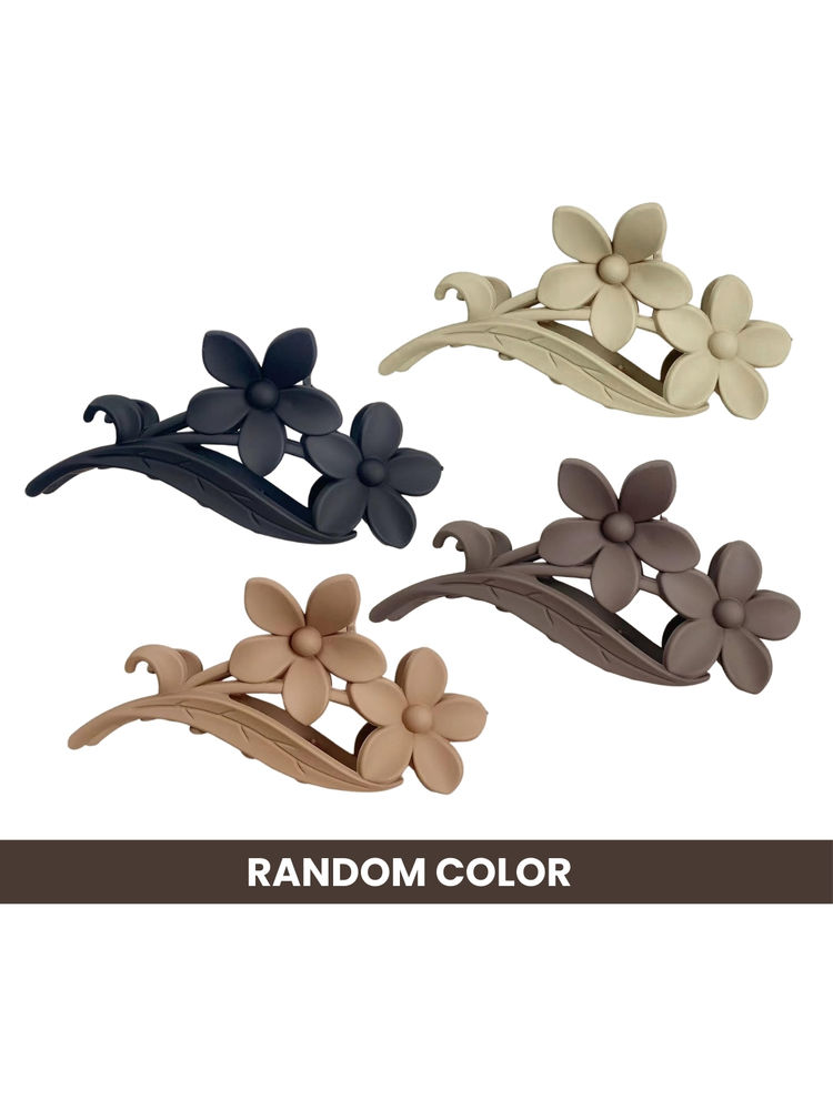 Matra Flower Claw Clip Matte Hair Floral Daisy Pin Large Clutches - Gift Pack-image-34