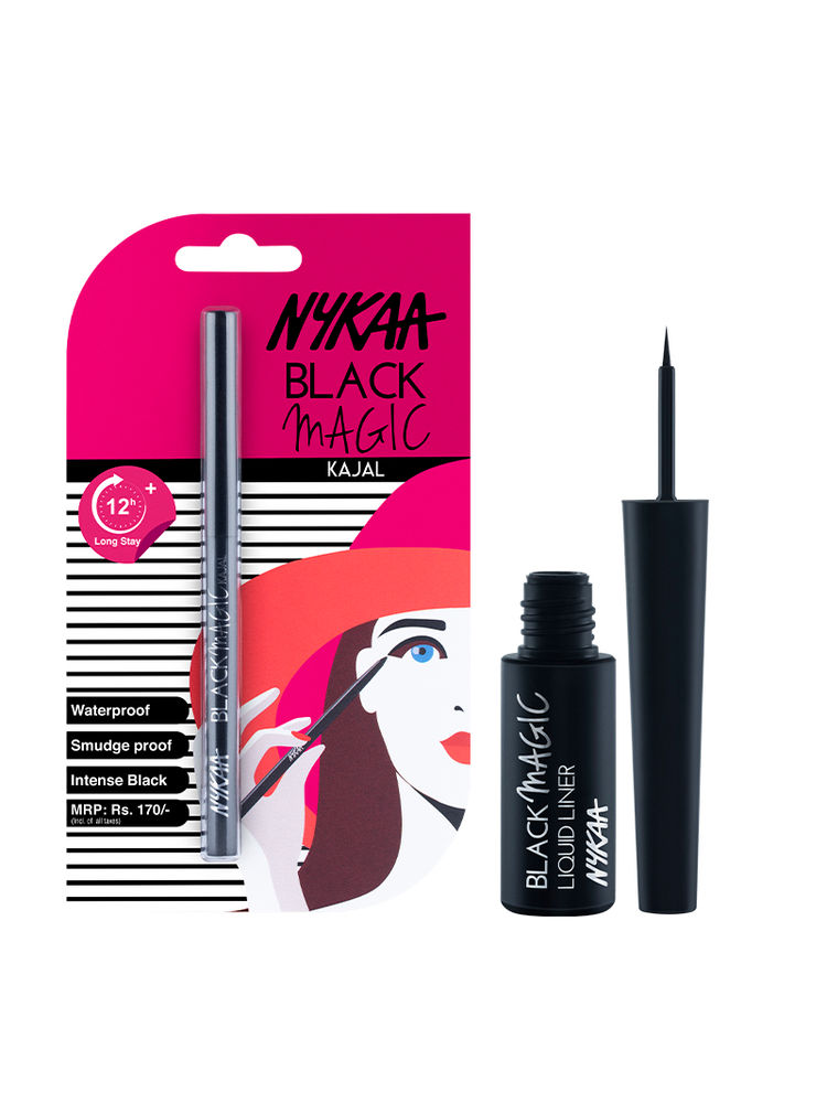 Nykaa Cosmetics Insta Magic Eyes Duo- Black Magic Kajal & Black Magic Eyeliner