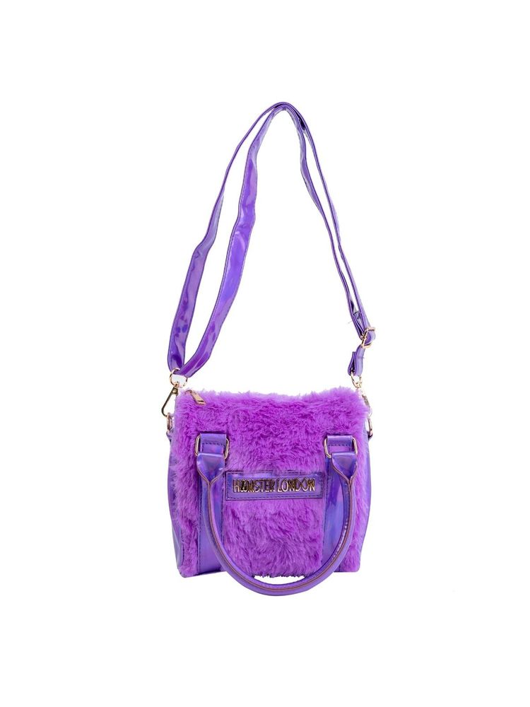 Hamster London Fur Baby Sling Bag Purple (M)-image-15