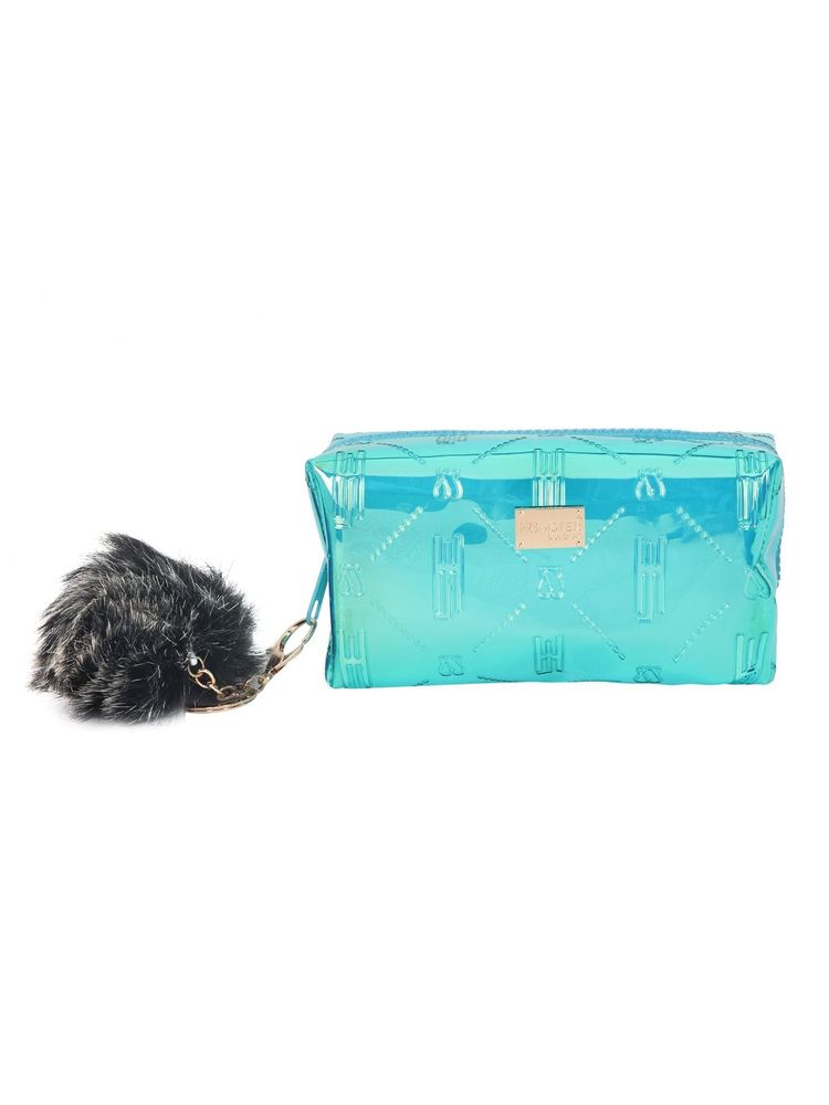 Hamster London Raver Sea Green Small Pouch with Pom Pom-picture-26
