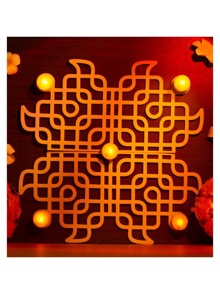 Island Rangoli Kolam Rangoli - 12 Inches (Set Of 4) Regional Rangoli-image-41
