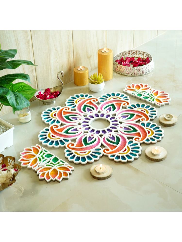 Island Rangoli Mukund 22 Inhes Crochet Series Floatable Rangoli