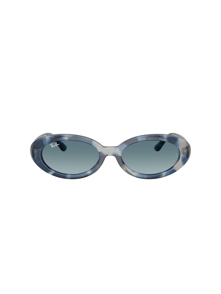 Ray-Ban Women Gradient Blue Lens Oval Sunglasses -0Rb222314503M54 (54)-image-11