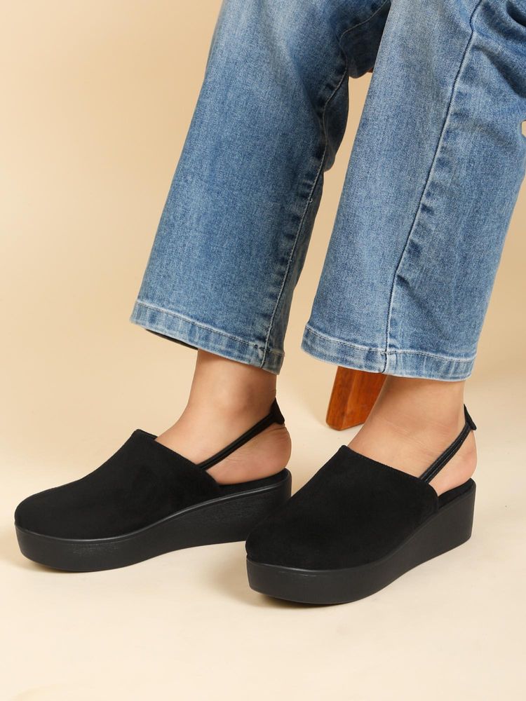Flat n Heels Women Sandals-Black-picture-4