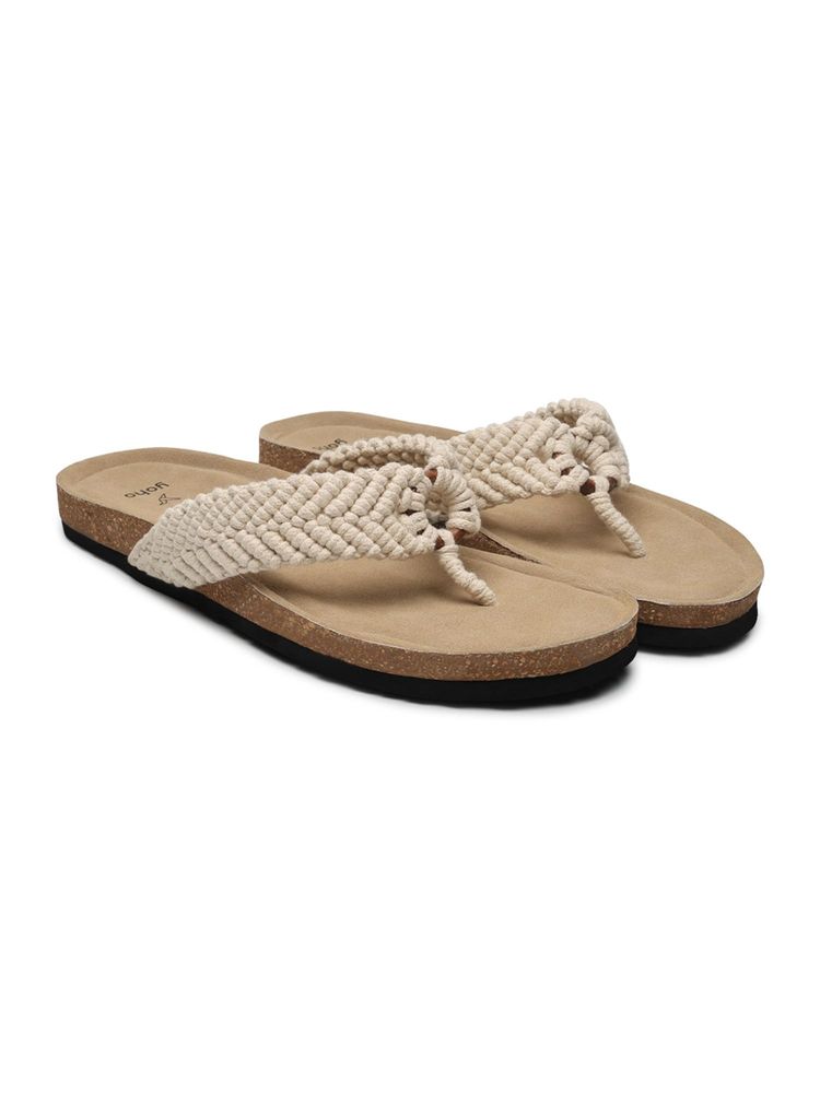 Yoho Knotty Twist Sandals - Off White-picture-23