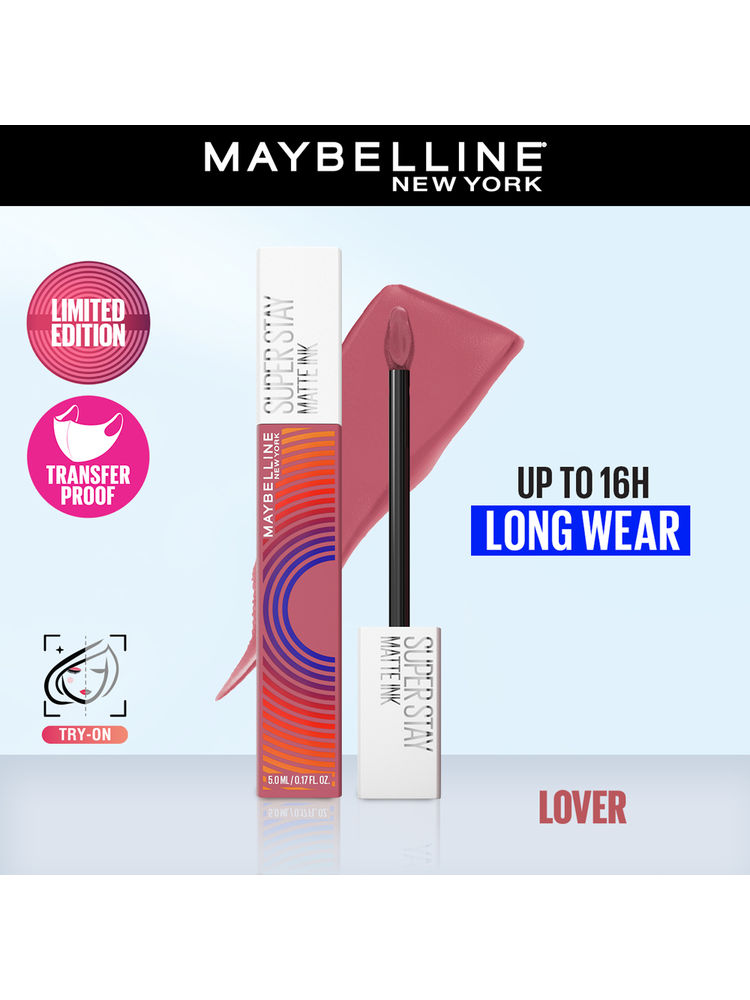 Maybelline New York Super Stay Matte Ink Liquid Lipstick, Lasts Up to 16 Hours - 15 Lover