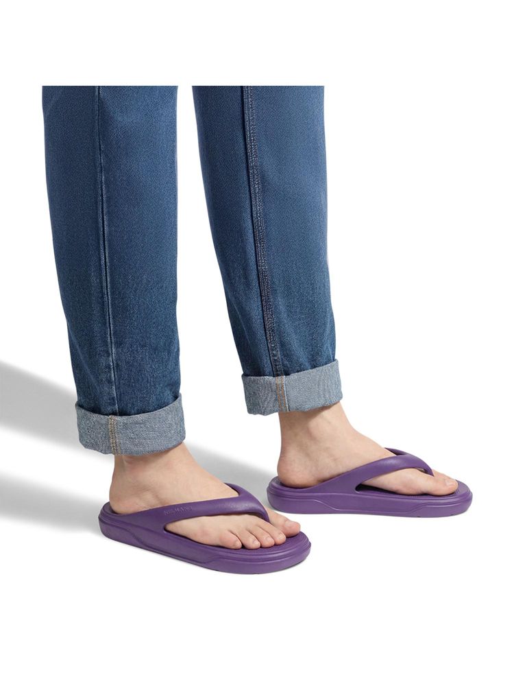 Neeman's Unisex Purple Cushers Flipflops-image-46
