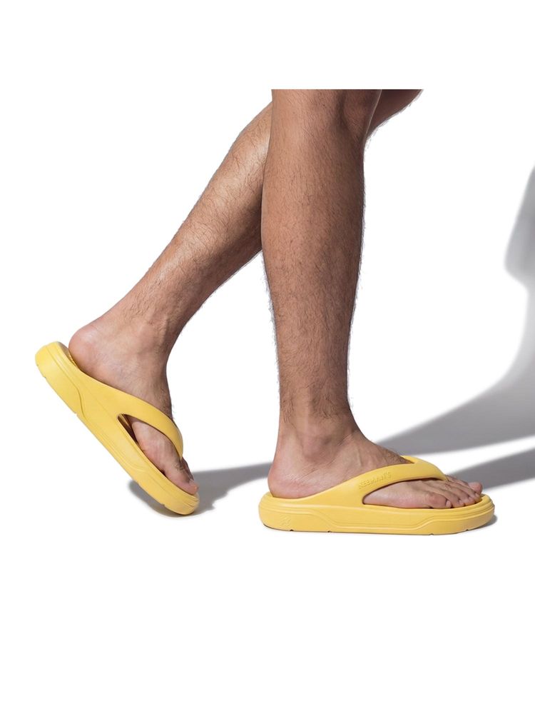 Neeman's Unisex Yellow Cushers Flipflops-image-48