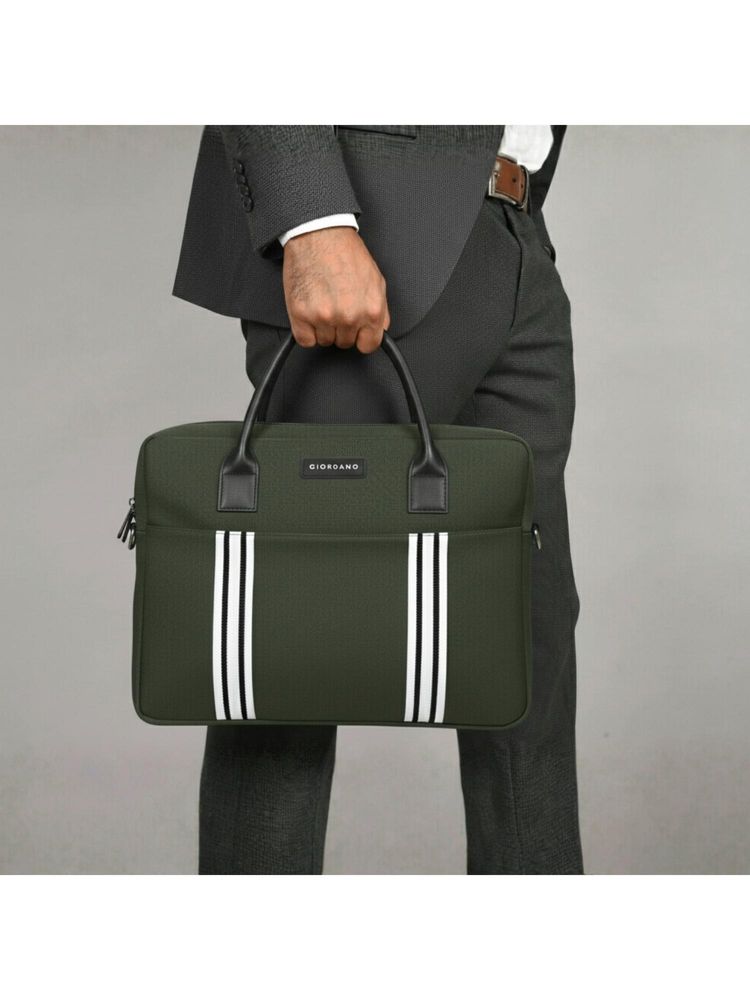 Giordano Unisex Canvas 15-Inch Laptop Bag with Detachable Strap - Green-picture-32