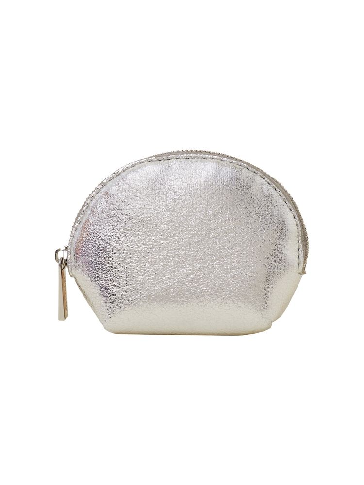 Accessorize London Women Silver Crescent Coin Pouch-image-40