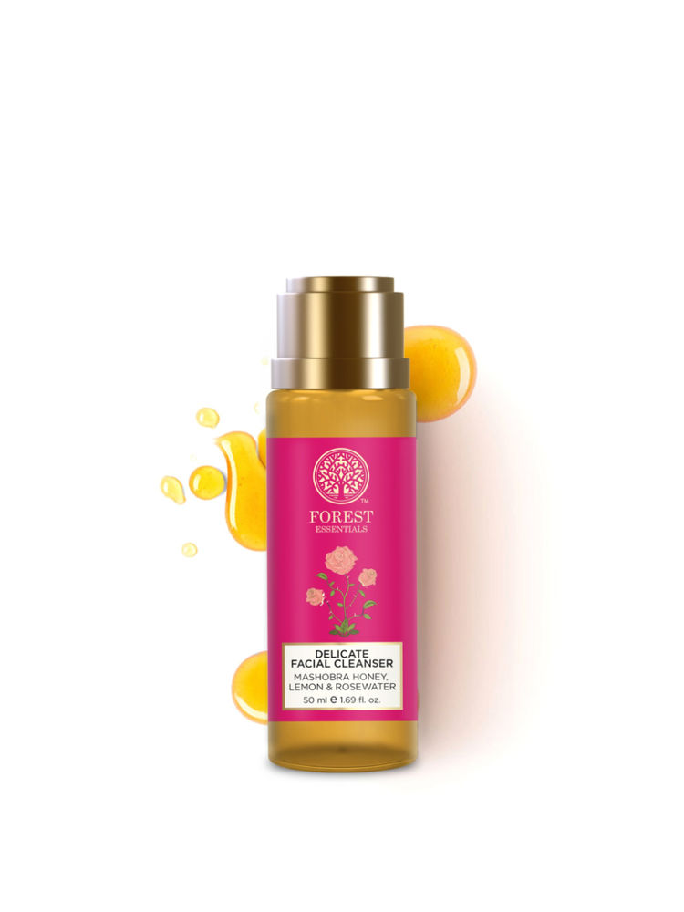 Forest Essentials Delicate Facial Cleanser Mashobra Honey Lemon & Rosewater Dry Skin