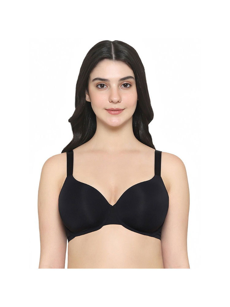 Wacoal Women's Everyday Elegance Padded Wired Full Cup Smooth Finish Black Bra-picture-17