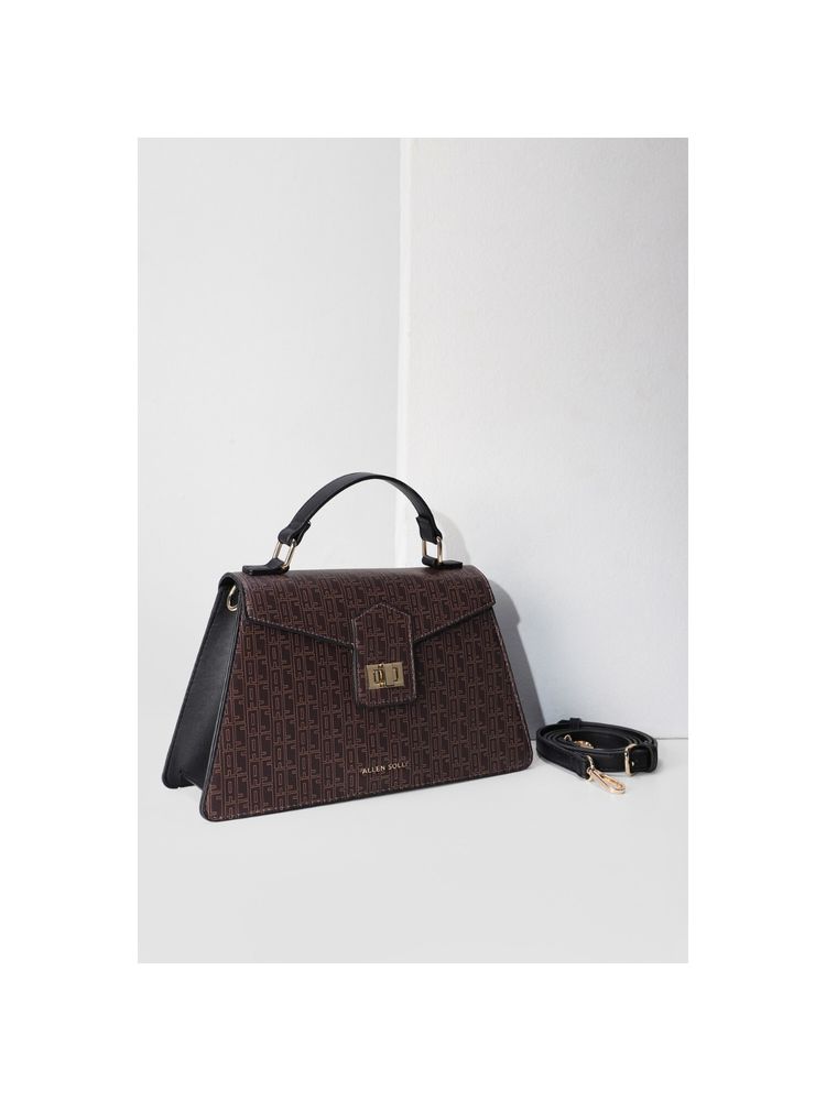 Allen Solly Women Brown Casual Handbag with Detachable Strap-picture-36