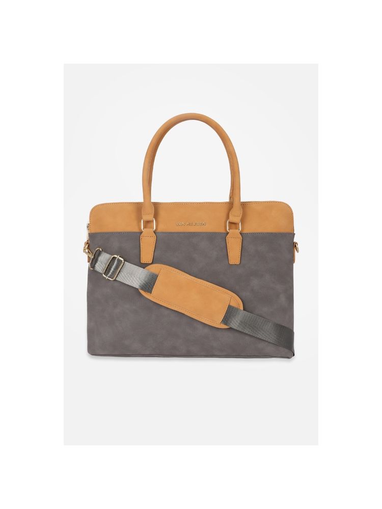 Van Heusen Women Grey Solid/Plain Laptop Bag-image-39