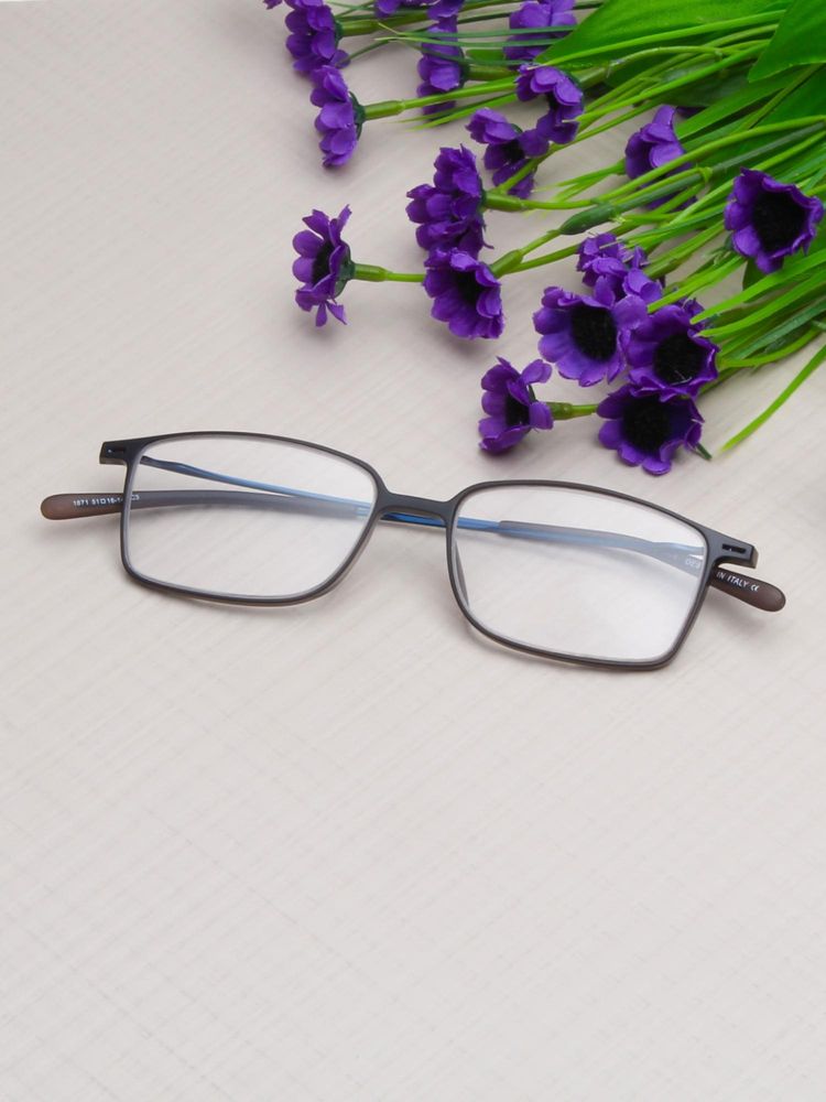 TED SMITH Unisex Grey Full Rim Rectangle Frame (51)-image-23