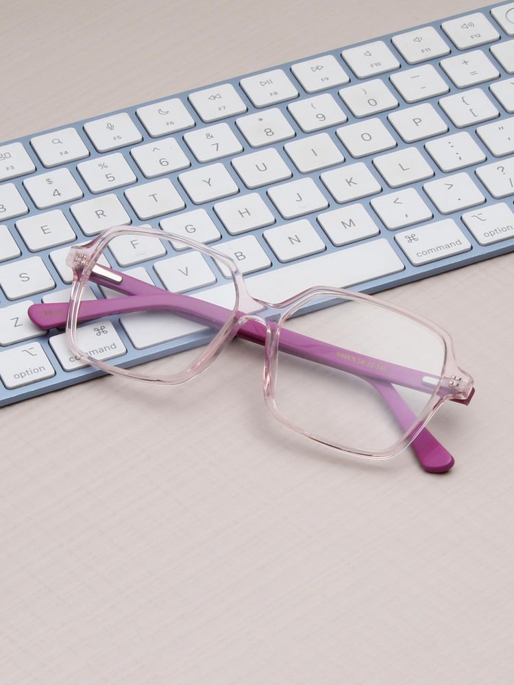 TED SMITH Unisex Pink Full Rim Square Frame (54)-picture-28