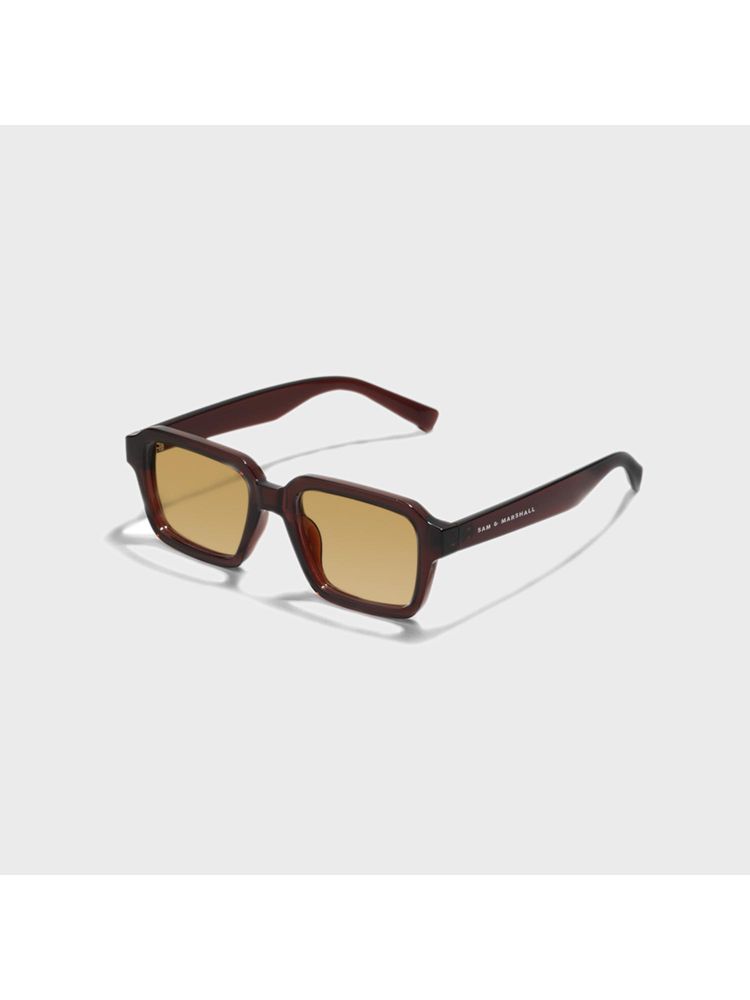 SAM AND MARSHALL Unisex UV Protected Rectangle Brown Lens Sunglasses-image-30