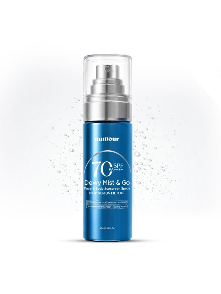 Numour Dewy Mist & Go In Vivo Tested SPF 50 PA++++ Face & Body Sunscreen Spray-image-43