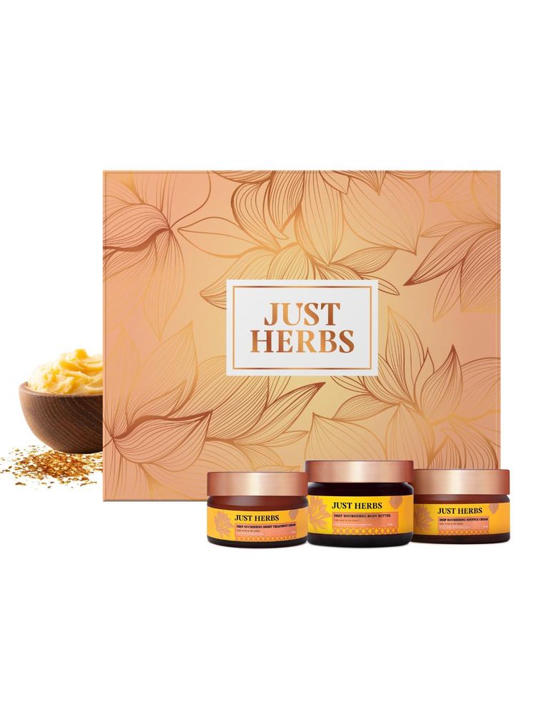 Just Herbs Golden Nourish Gift Set - Pack Of 3-picture-17