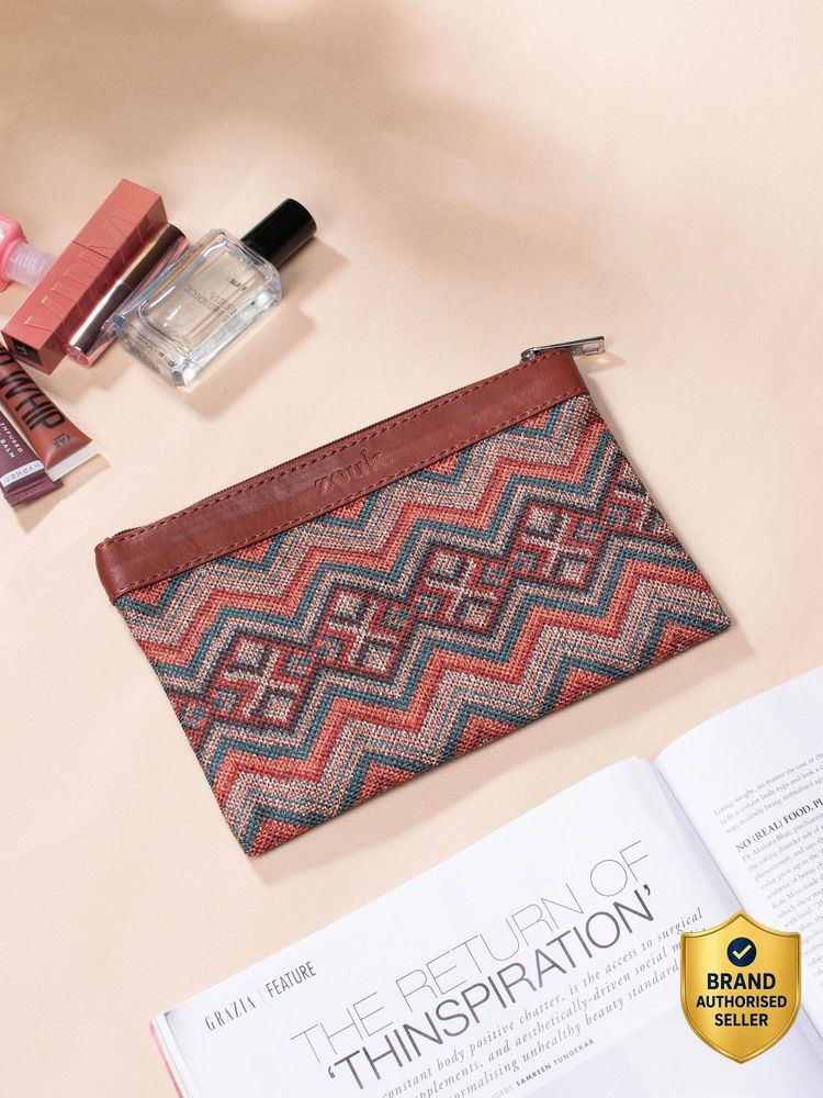 Zouk Gwalior Weaves Vegan Leather Utility Pouch-image-20