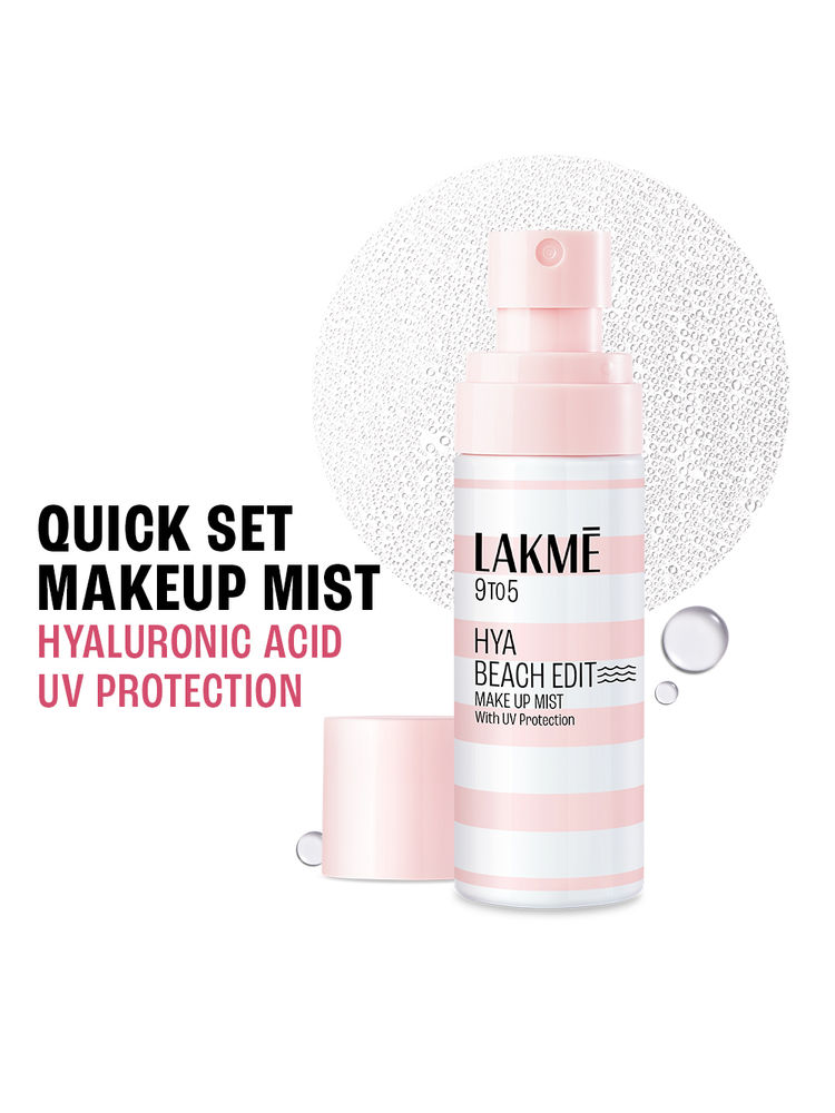 Lakme Hya Beach Edit Makeup Mist with UV Protection, Infused with Hyaluronic Acid, Long lasting-picture-19