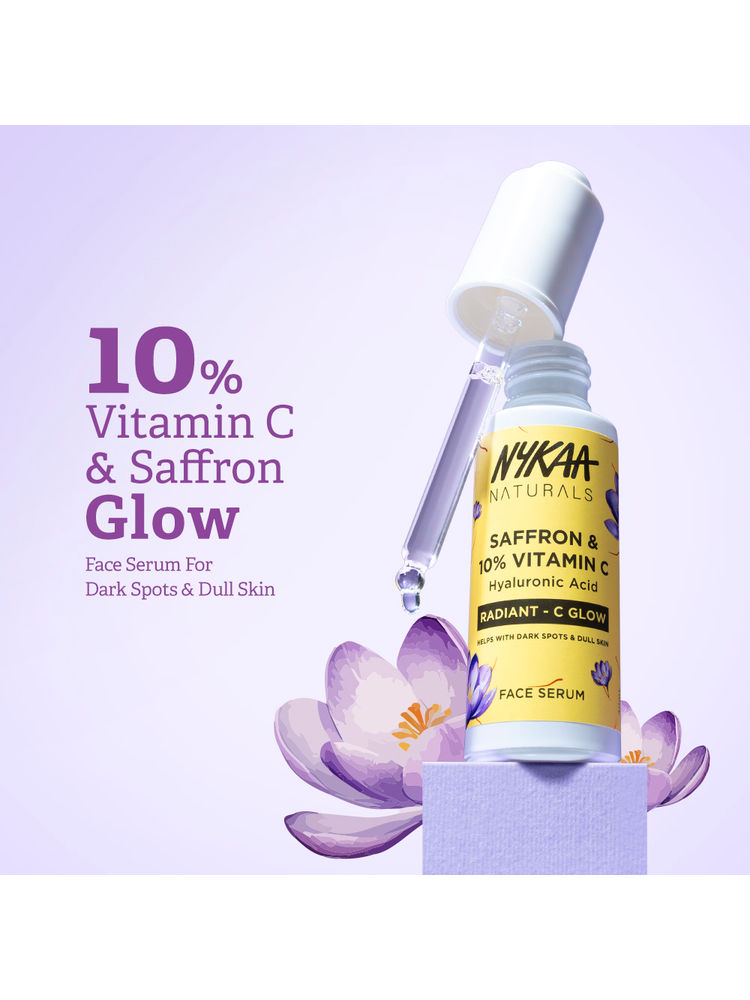 nykaa skin Nykaa Naturals 10% Vitamin C Radiant-C Glow Serum to Fade Dark Spots & Brighten Dull, Tired Skin-picture-32