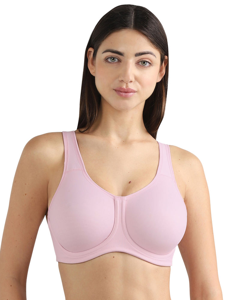 Wacoal Sport Non Padded Wired High Intensity Sports Bra-Light Pink-picture-10